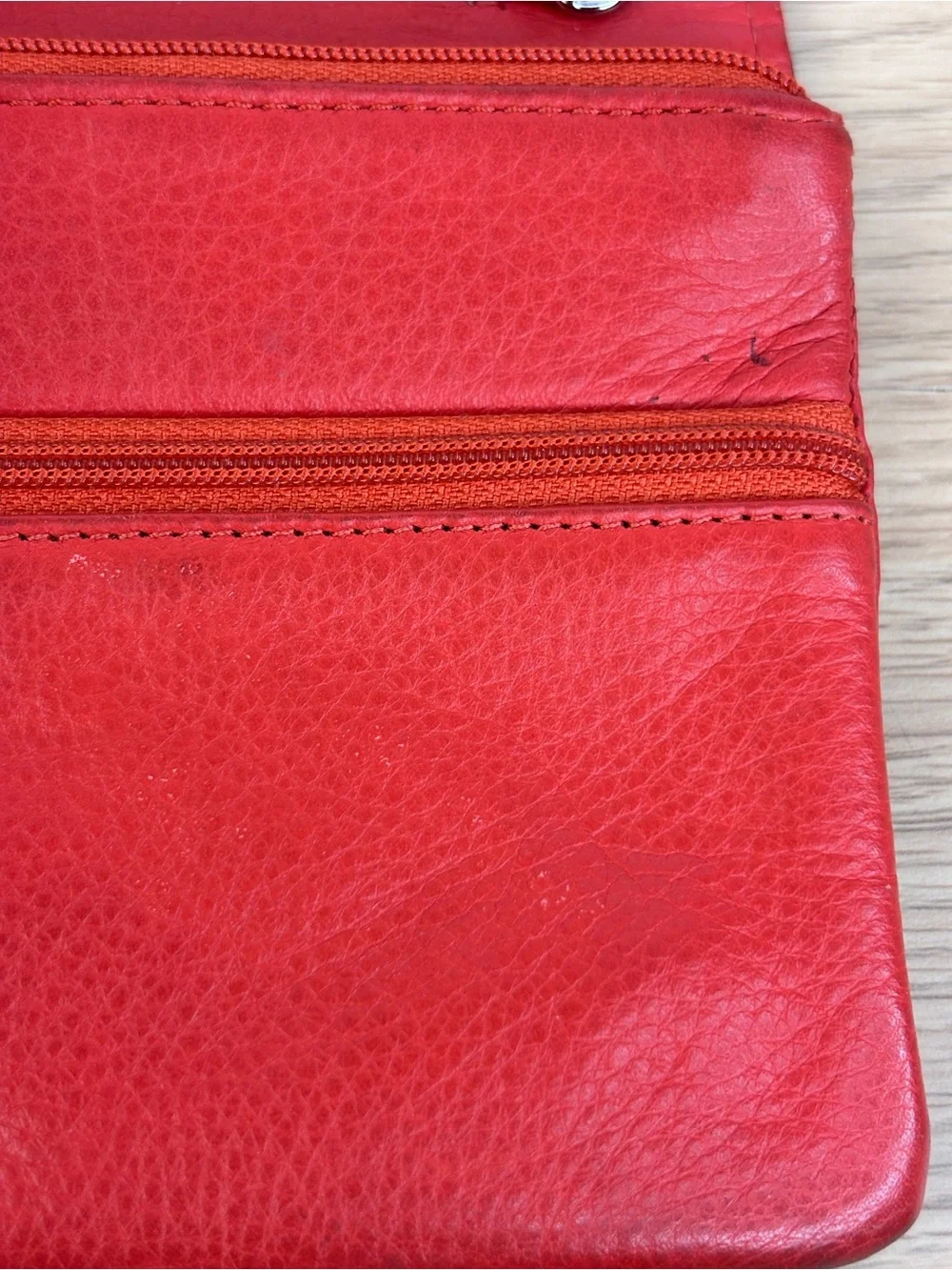 Brighton‎ Shiloh Africanz Red Leather Long Wallet.